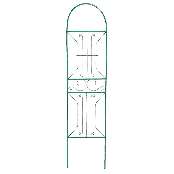 Шпалера, 165 х 47 х 1 см, металл, зелёная, «Классик мини»