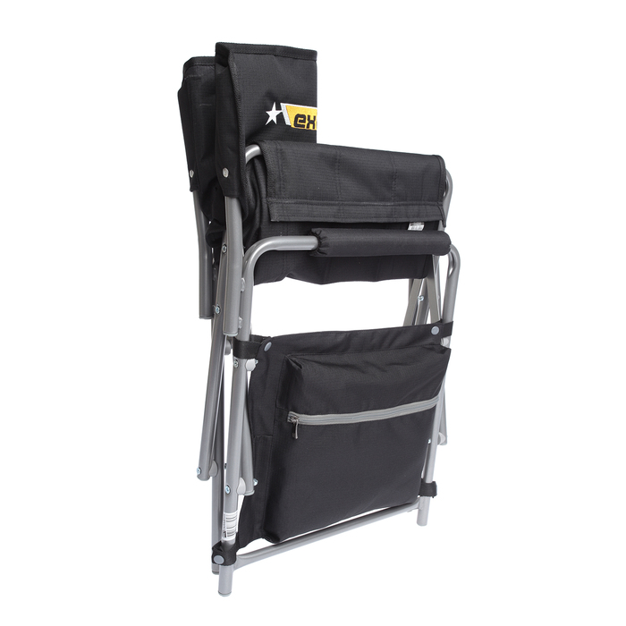 Кресло складное, размер 490х490х720 мм, цвет черный КС1