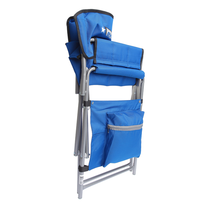 Кресло складное КС2, размер 490х550х820 мм, цвет синий