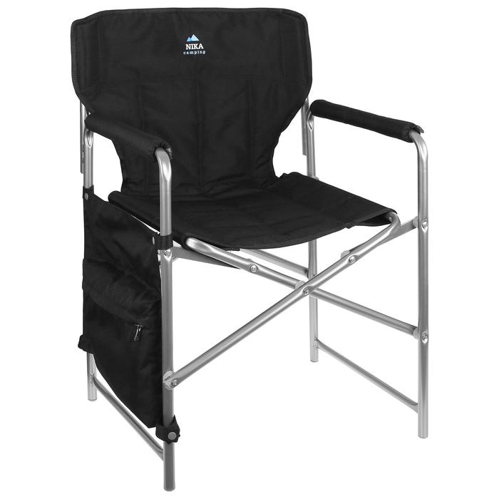 Кресло складное КС2, размер 490х550х820 мм, цвет черный