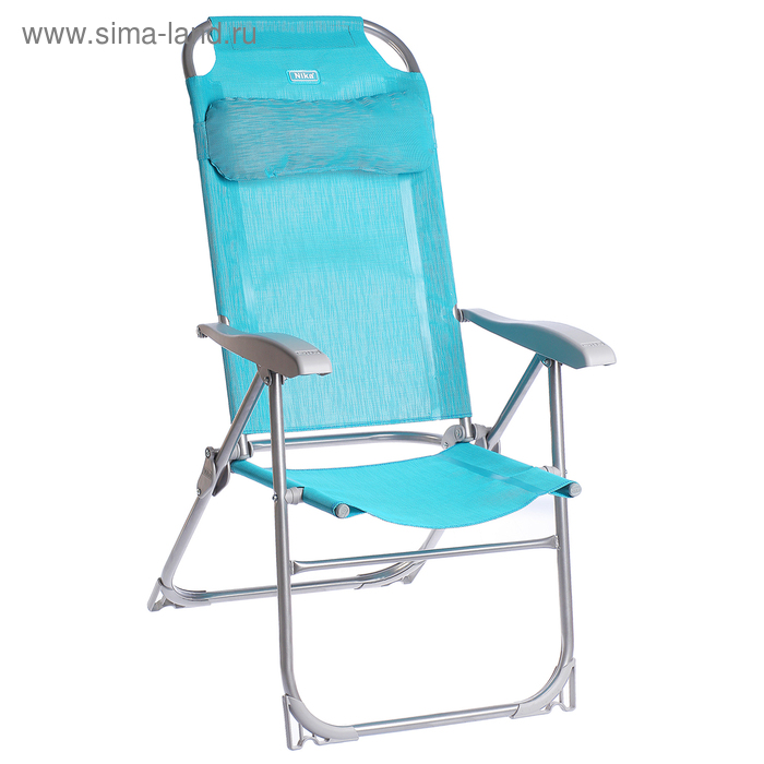 Кресло-шезлонг складное, 75x59x109 см, цвет бирюзовый кресло шезлонг складное 75x59x109 см цвет песочный