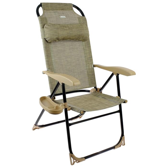 Кресло-шезлонг с полкой, 75x59x109 см, цвет ротанг кресло шезлонг складное 75x59x109 см цвет песочный