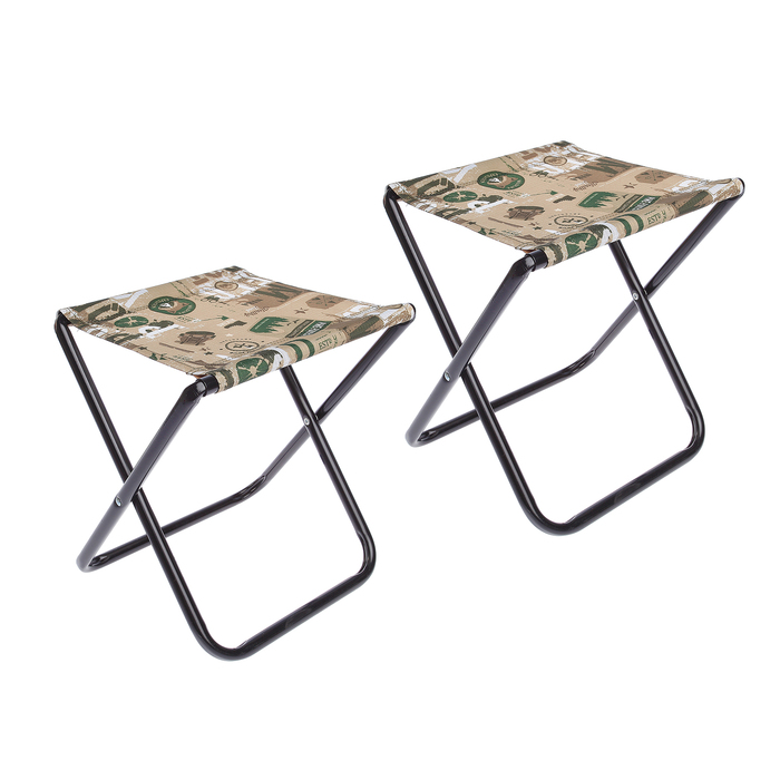 Набор стульев, цвет сафари (2 шт. в сумке), 340х295х370 мм НПС