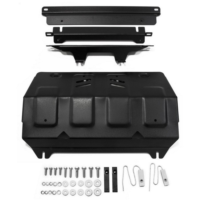 Защита АвтоБРОНЯ для радиатора Mitsubishi L200 V - 2.4d; 2,4d H.P. 2015-, сталь 2 мм, крепеж в комплекте, 111.04046.1