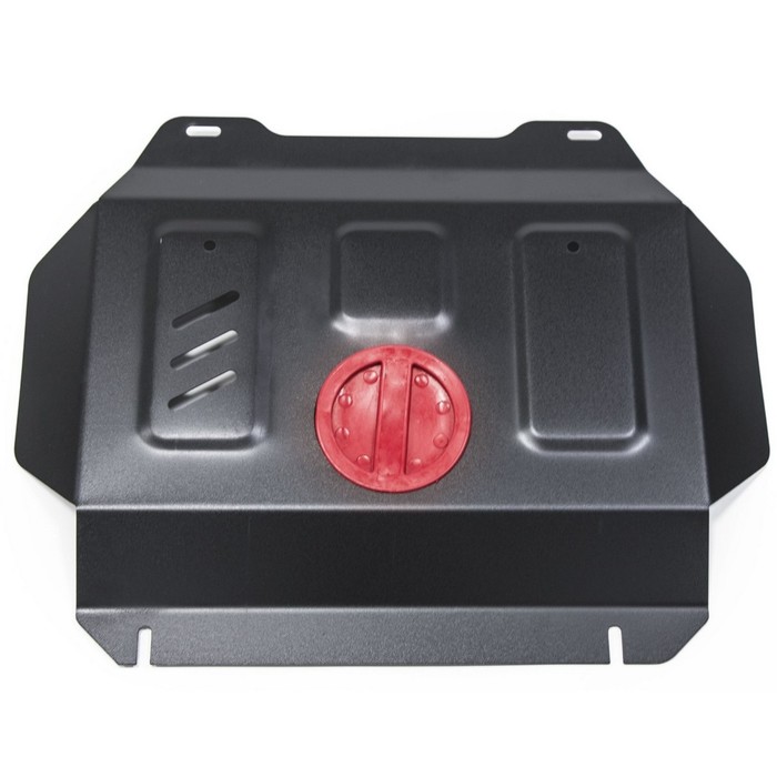 Защита радиатора и картера АвтоБРОНЯ (часть 2) для Toyota Fortuner (V - 2.8d; 2.7 / 4WD) 2017-н.в., штатный крепеж, сталь, 2 мм, 1.09502.1