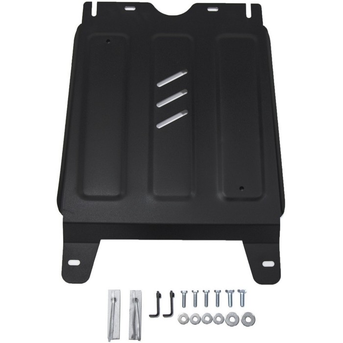 Защита АвтоБРОНЯ для КПП Toyota Hilux V - 2.4d; 2.8d 4WD 2015-, сталь 2 мм, крепеж в комплекте, 111.09503.1