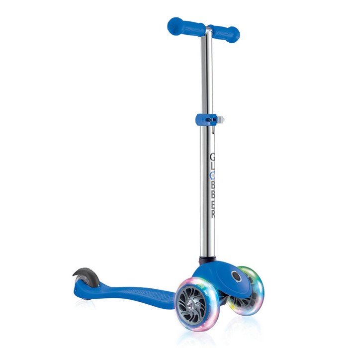 Самокат "Globber" PRIMO LIGHTS (свет.колеса), синий