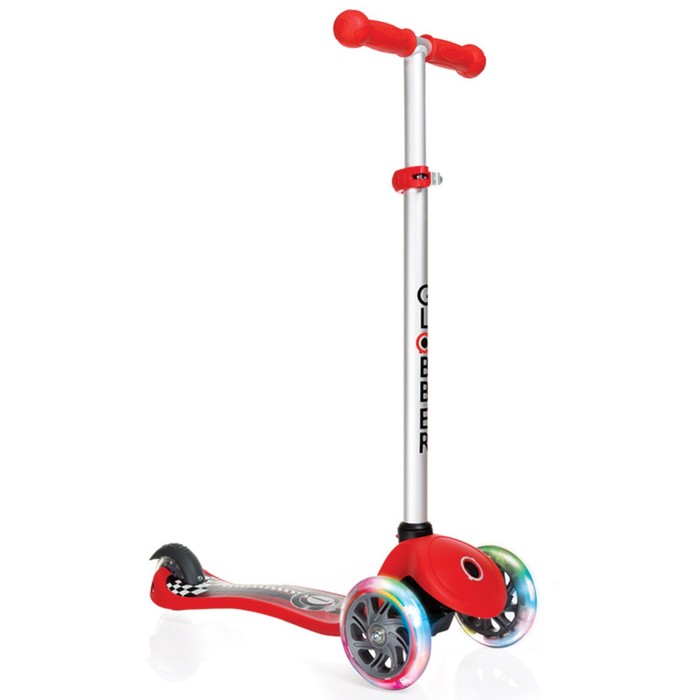 Самокат "Globber" PRIMO FANTASY LIGHTS (свет.колеса), красный