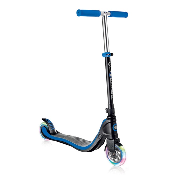 Самокат "Globber" FLOW 125 LIGHTS (свет.колеса), синий
