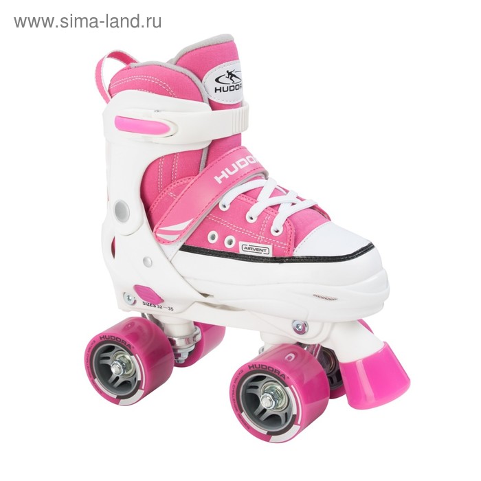 фото Роликовые коньки hudora rollschuh roller skate, цвет розовый, размер 32-35