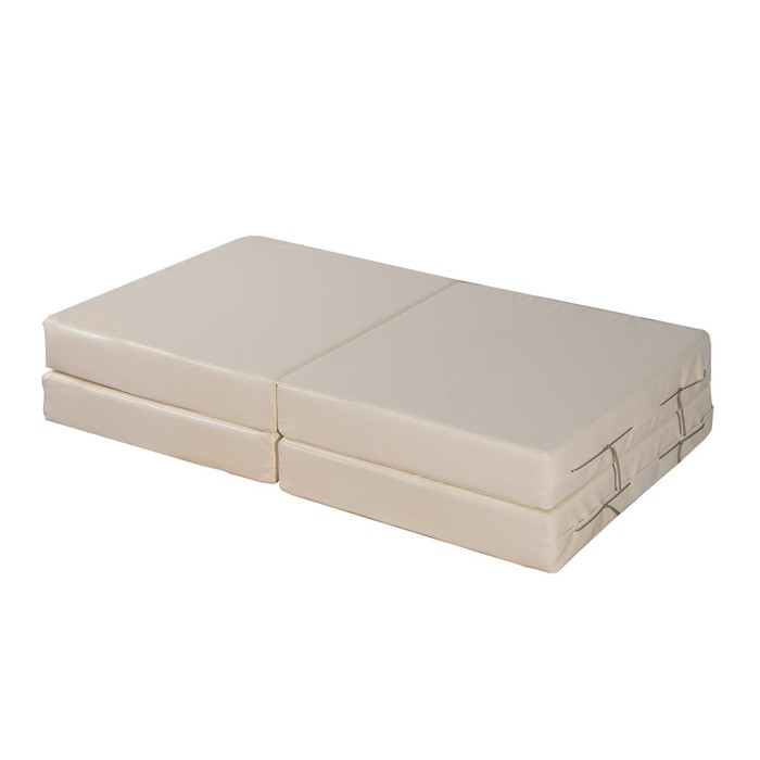 Мат № 11 (100 х 100 х 10) складной 4 сложения бежевый