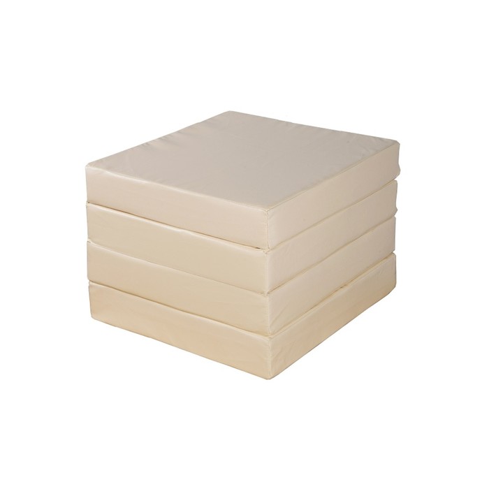 Мат № 11 (100 х 100 х 10) складной 4 сложения бежевый