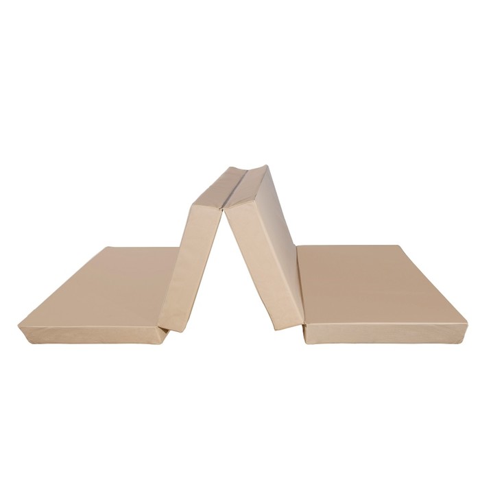 Мат № 5 (100 х 200 х 10) складной 3 сложения бежевый