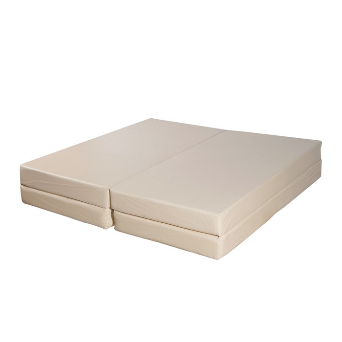 Мат № 5 (100 х 200 х 10) складной 3 сложения бежевый