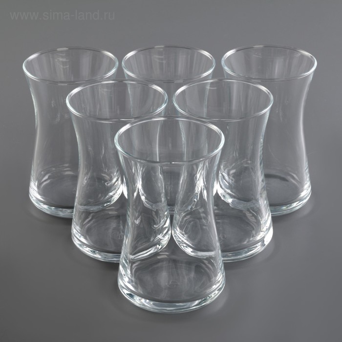 Набор стеклянных стаканов, 170 мл, 6 шт набор стеклянных стаканов плэже 330 мл 6 шт