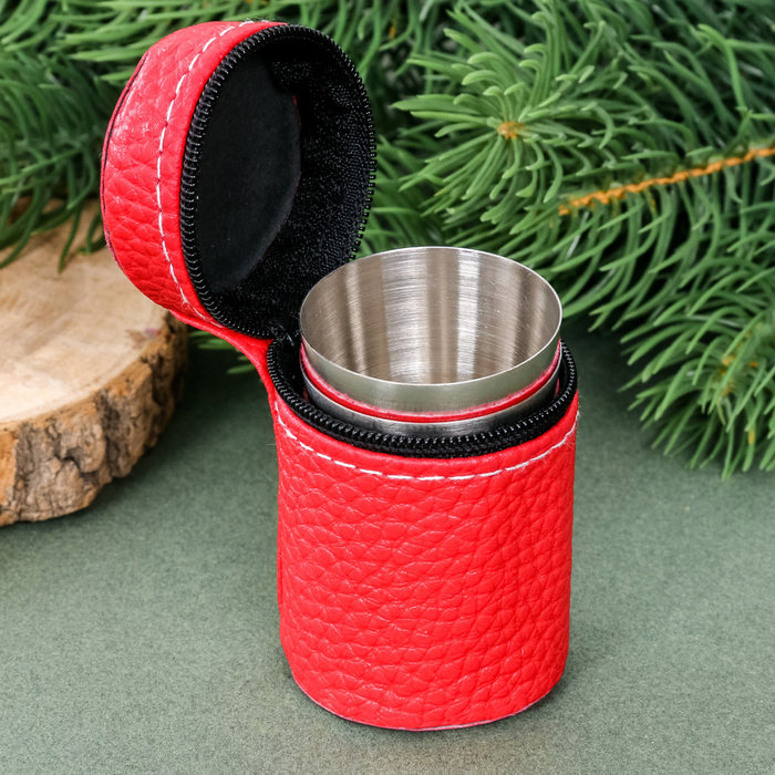 Набор стопок в чехле "Настоящий мужчина", 30 мл, 3 шт.