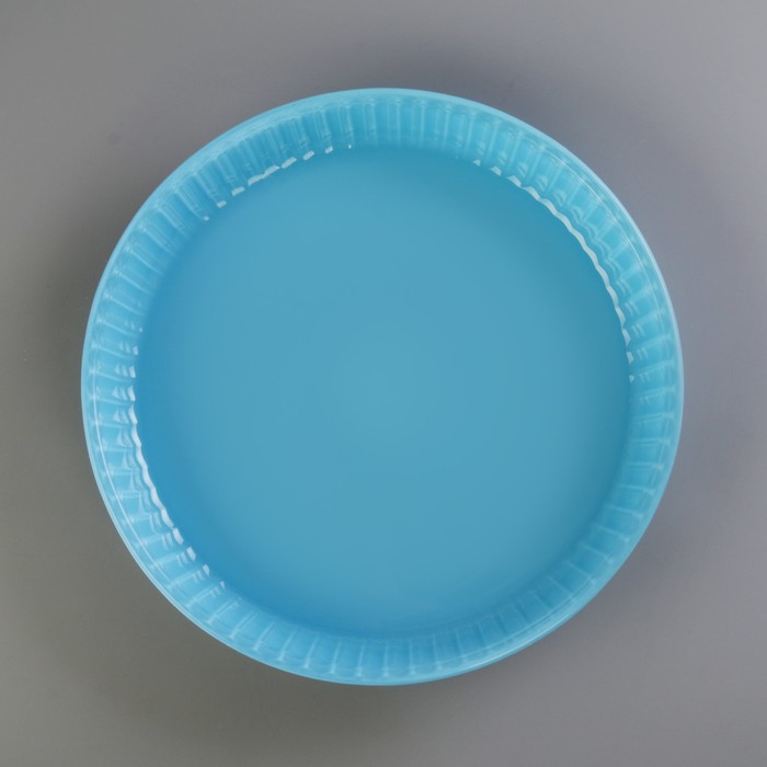 Форма для запекания 32 см, без крышки, 2,6 л, цвет голубой