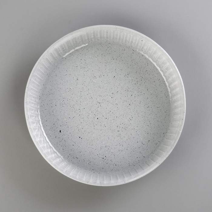 Форма для СВЧ 26 см, круглая, 1,72 л, цвет серый