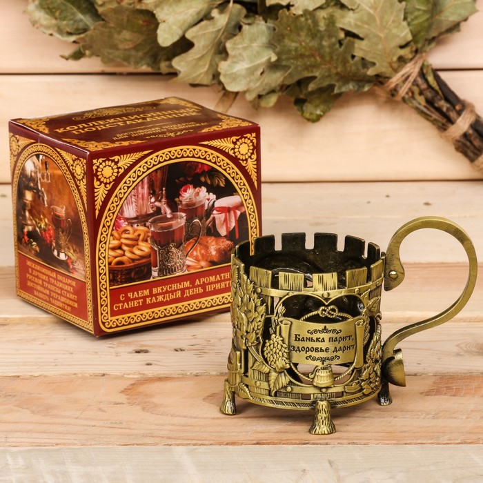 Подстаканник "Банька парит, здоровье дарит"