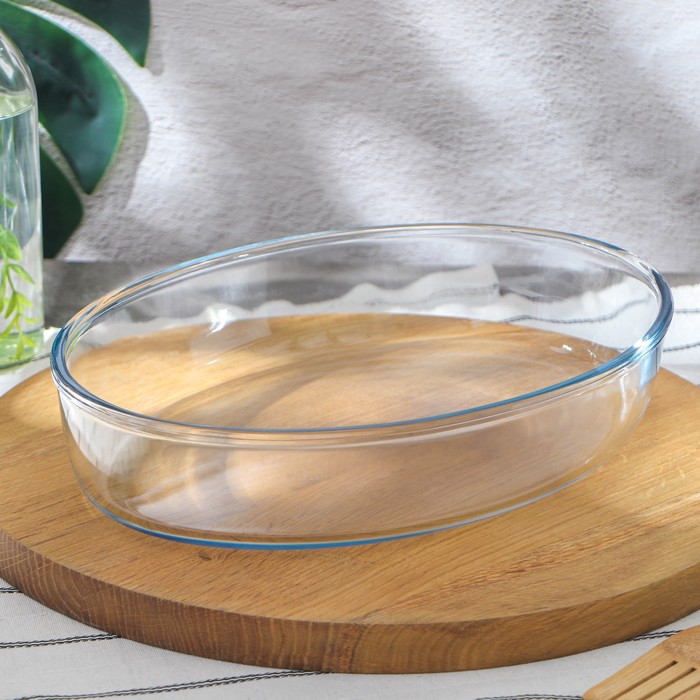 Форма для запекания и выпечки из жаропрочного стекла Borcam, 2 л, без крышки форма для запекания из жаропрочного стекла borcam 2 7 л 35 5×21 см