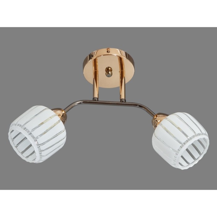 Люстра "Аданна" 2xE14 60Вт черный-золото