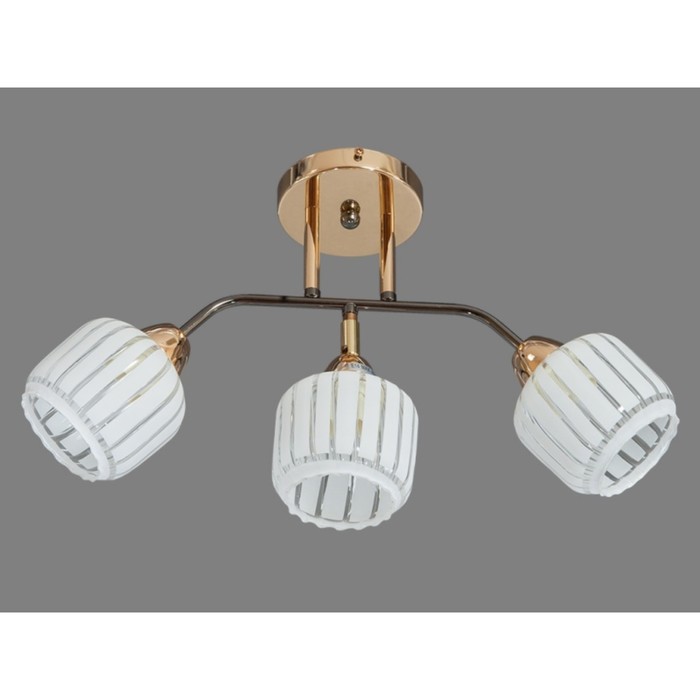 Люстра "Аданна" 3xE14 60Вт черный-золото