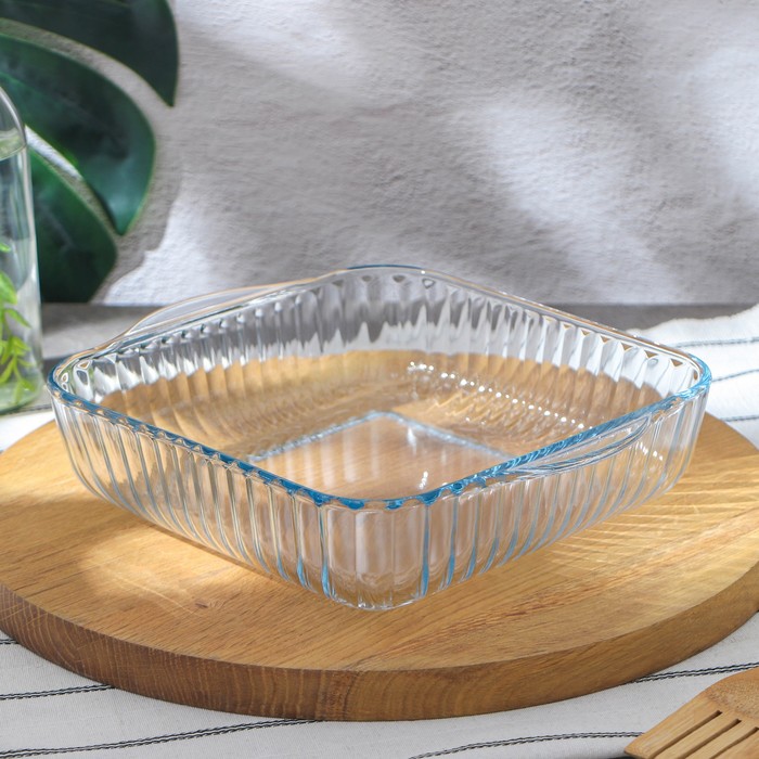 форма прямоугольная для запекания и выпечки из жаропрочного стекла cook Форма для запекания и выпечки из жаропрочного стекла Borcam, 2 л