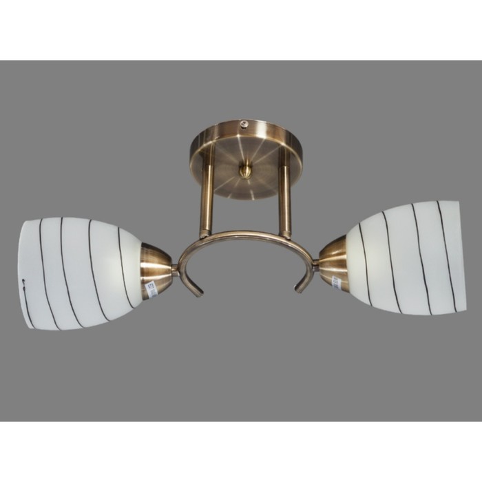 Люстра "Адеола" 2xE27 60Вт бронза