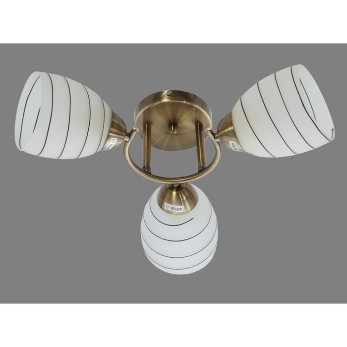 Люстра "Адеола" 3xE27 60Вт бронза