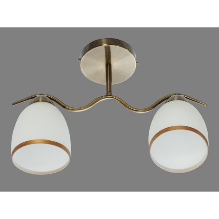 Люстра "Адрианна " 2xE27 60Вт бронза