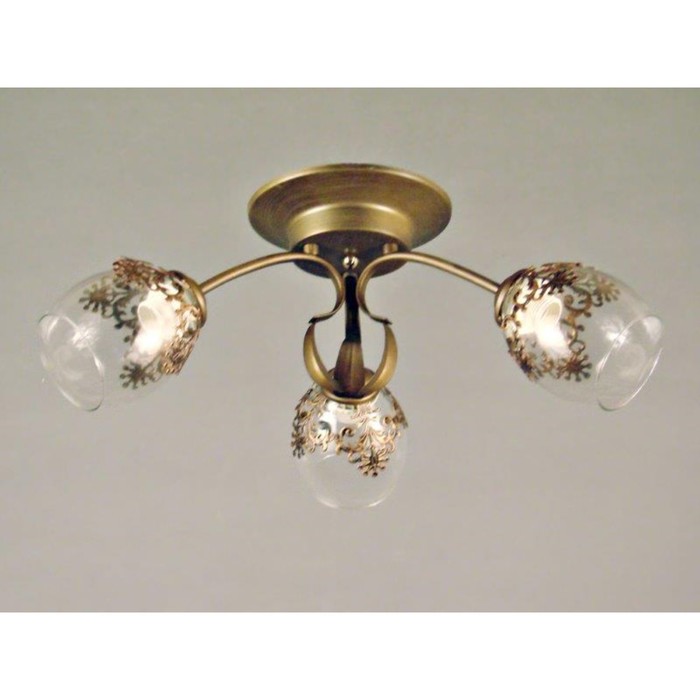 Люстра "Иоланта " 3xE27 60Вт коричневый