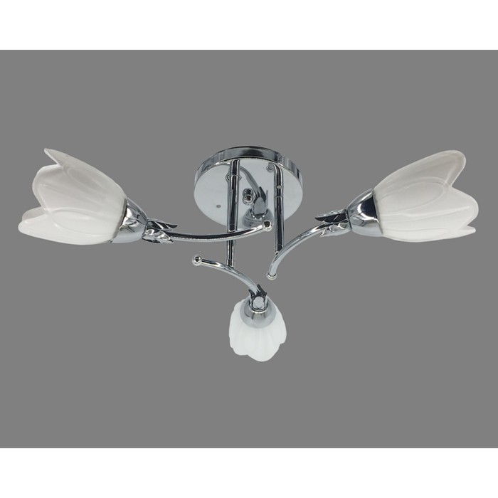 Люстра "Джин " 3xE27 60Вт хром52х52х17см.