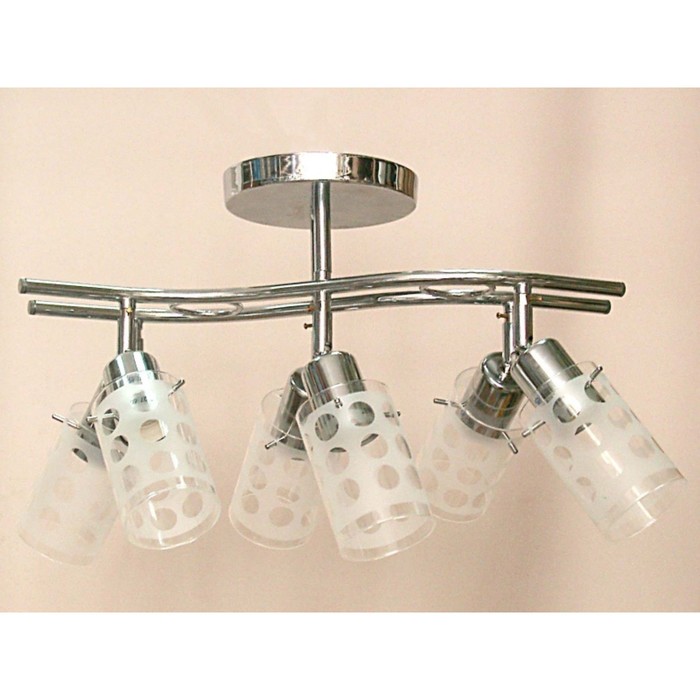 Люстра "Мэйди " 6xE27 60Вт хром