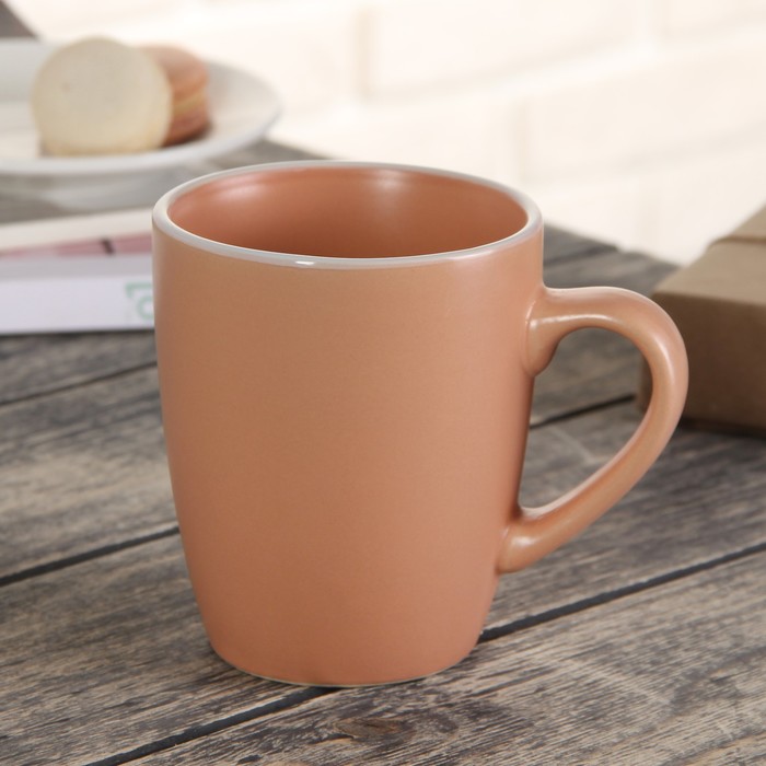 Кружка 350 мл "Ваниль", цвет персиковый