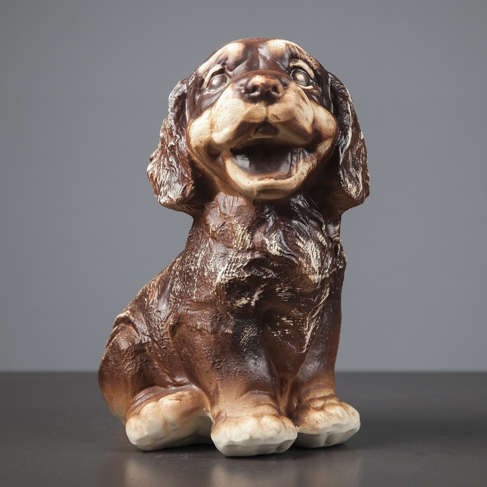 Копилка "Собака Жуля", шамот