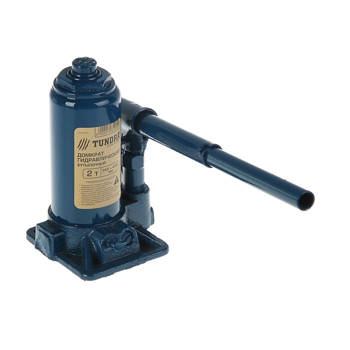Домкрат гидравлический бутылочный TUNDRA comfort 2 т, телескопический 165-410 мм