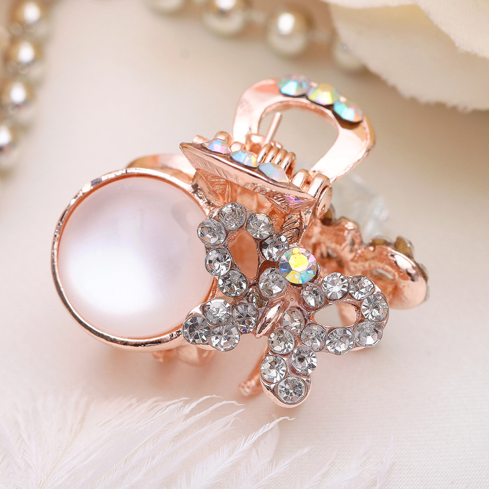 Краб для волос "Дымка" 2,5 см бабочка