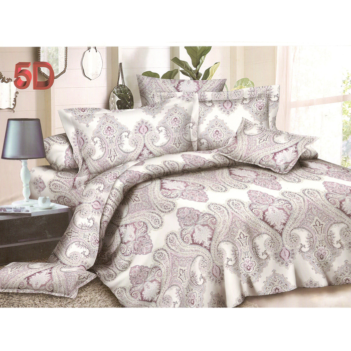 Постельное бельё евро Galla диз. 209/7 XHY R 220х240, 200х220, 70х70-2 шт., 50х70-2 шт. полисатин