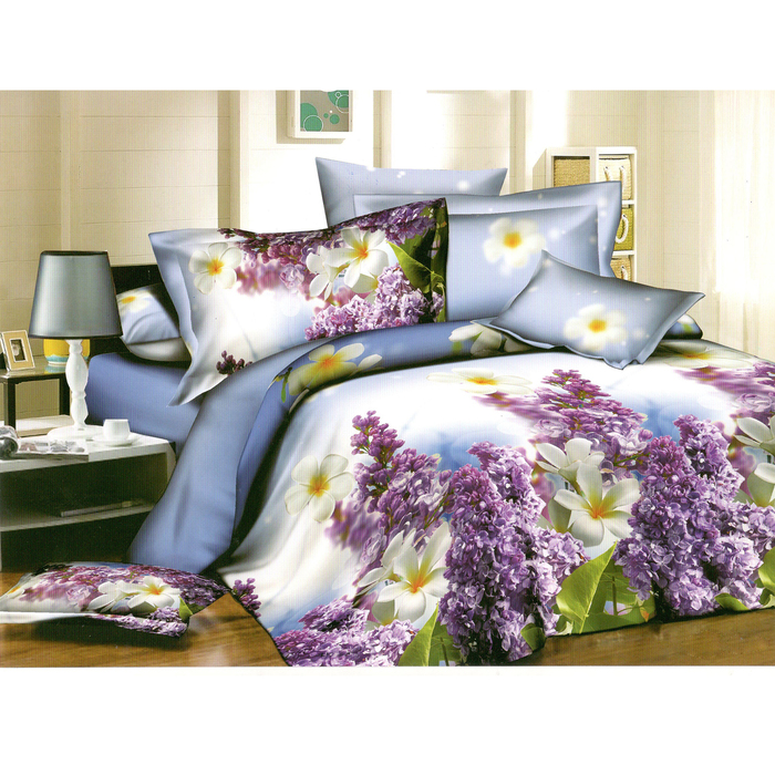 Постельное бельё дуэт Galla диз. 940 R 220х240, 150х220, 70х70 - 2 шт. полисатин