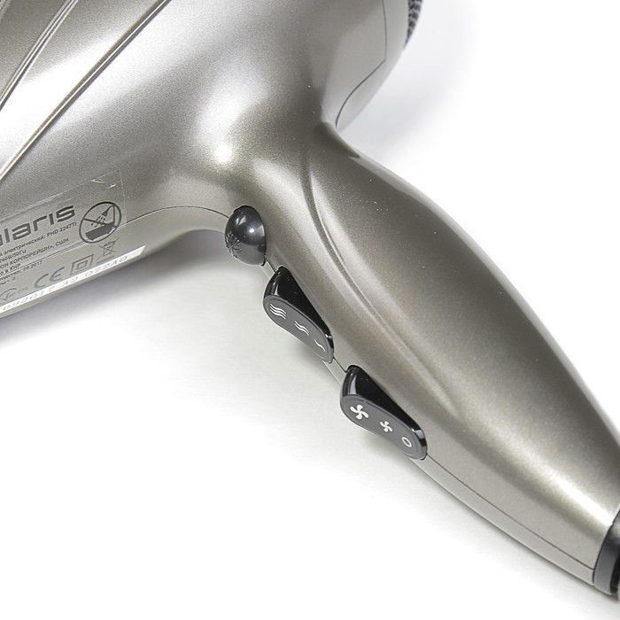 Фен Polaris PHD 2247Ti, 2200 Вт, 2 скорости, 3 температурных режима, серый