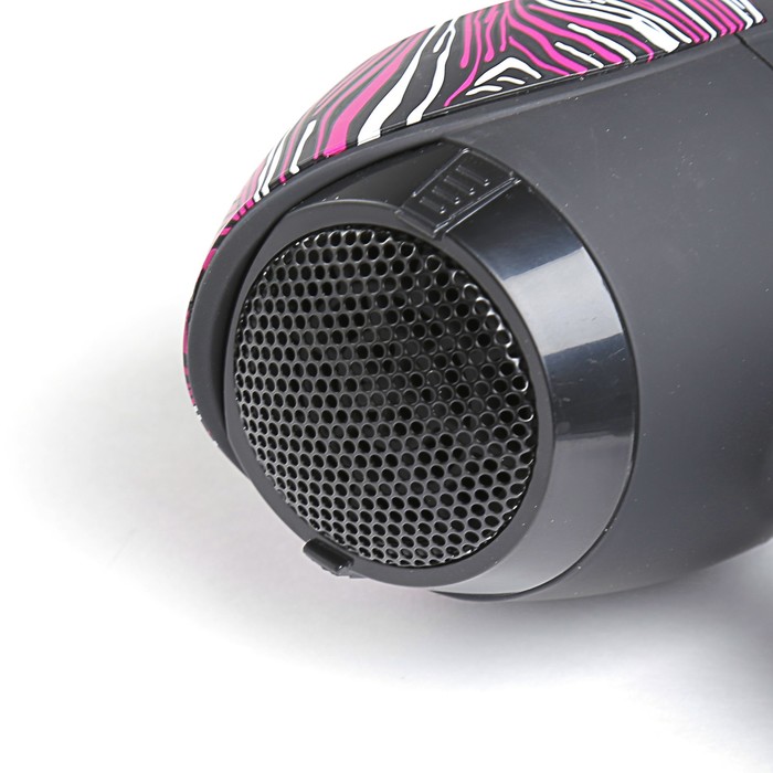 Набор для укладки Polaris PHD 2083Ti, 2000 Вт, фен, сумка, расческа для моделирования, зебра