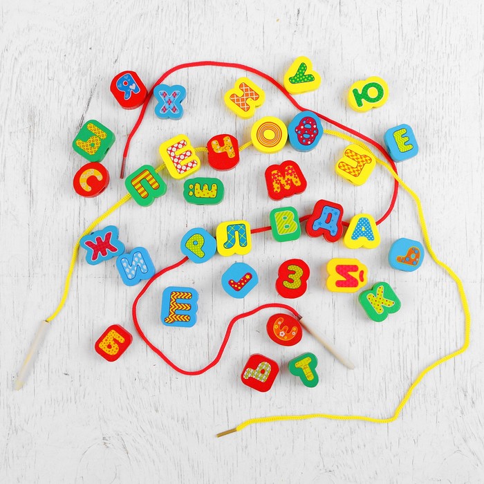 Шнуровка 33 элемента "Алфавит"