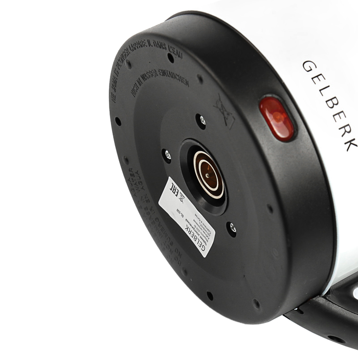 Чайник электрический GELBERK GL-330, 2000 Вт, 2 л, нержавеющая сталь, белый