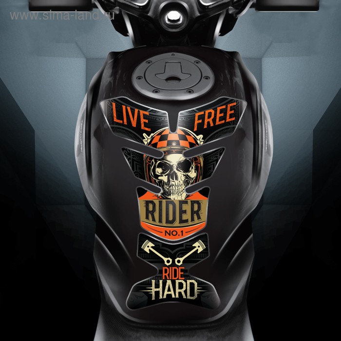 

Наклейка на мотоцикл Ride hard