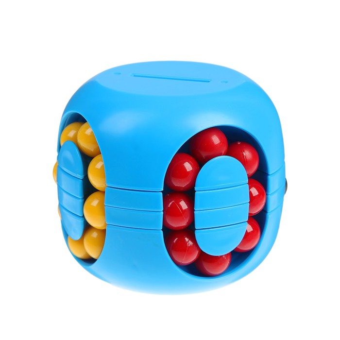 Головоломка "Шарики" с копилкой, цвет синий