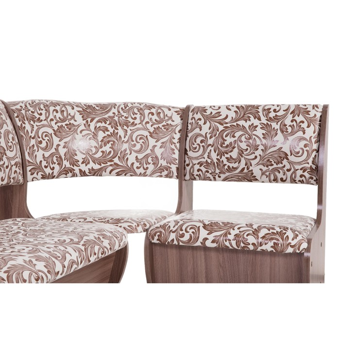 Кухонный уголок универсальный Тюльпан 1350х1000х840 Шимо ясень темный/Бежевый