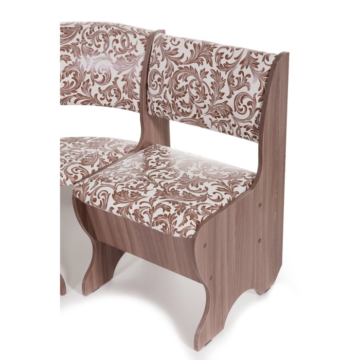 Кухонный уголок универсальный Тюльпан 1350х1000х840 Шимо ясень темный/Бежевый