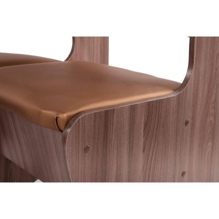 Кухонный уголок универсальный Тюльпан 1350х1000х840 Шимо ясень темный/Шоколад крем беж