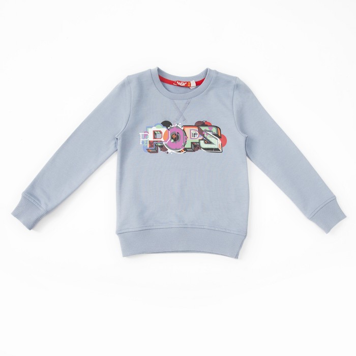 Джемпер для мальчика,рост 92 (52) см, цвет серо-голубой 6236_М