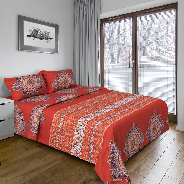 Постельное бельё "Этель" 2 сп. Нора 180х210 см, 220х240 см, 50х70 ± 3 см - 2 шт., новосатин